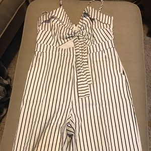 Striped Jumpsuit with Pockets